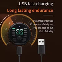 حزام تقوية عضلات البطن الذكي بطول 120 سم، جهاز تدريب عضلات البطن قابل لإعادة الشحن عبر USB، جهاز تدليك للياقة البدنية المنزلية 4