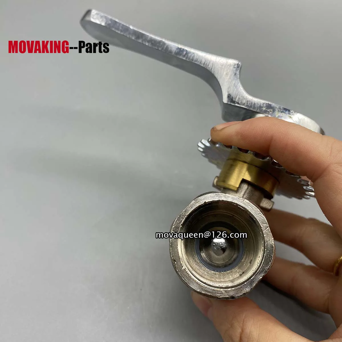 LPG NG Commercial Hotel Stove Valve Chain Air Connecting Valve With Gear Wheel DN20 Gas Control Valve