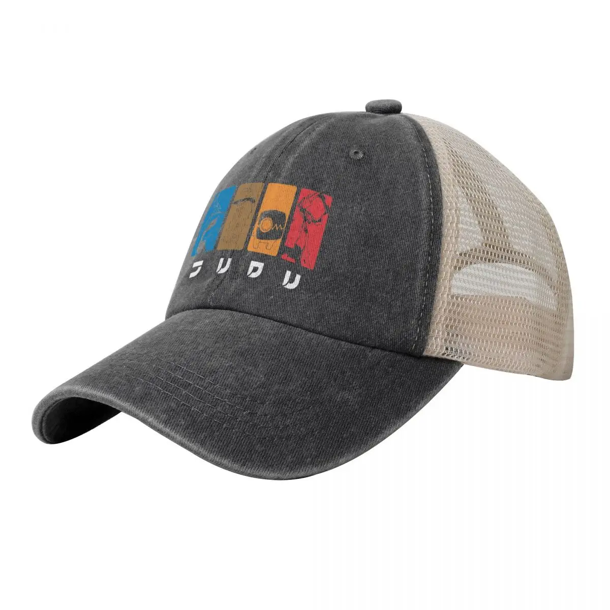 

FLCL FOOLY COOLY Cowboy Mesh Baseball Cap Big Size Hat Ball Cap Military Cap Man cute Caps Male Women's