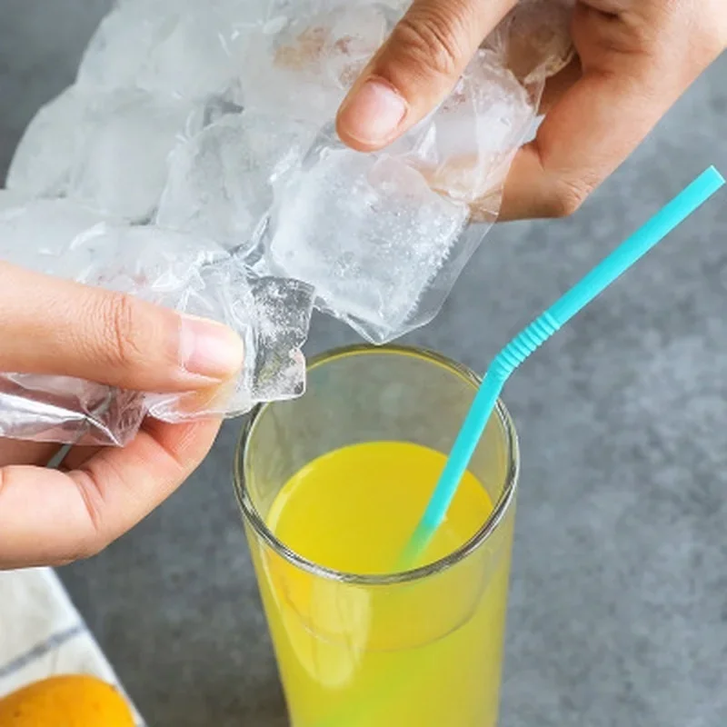 10pcs/set Disposable Ice-making Bags Cold Pack Ice Cube Tray Mold Drinking Tool