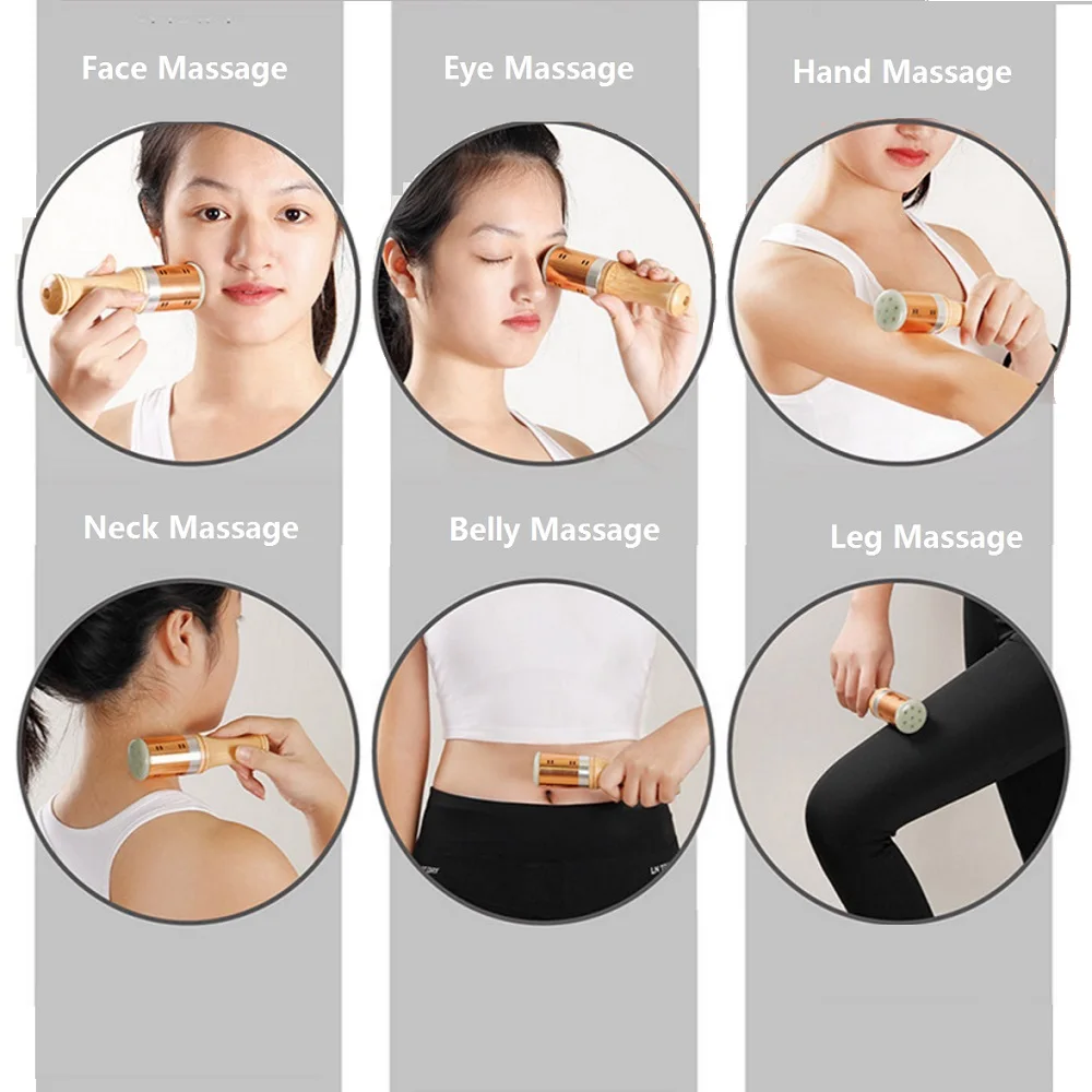 Moxa Burner Warm Moxibustion Rods Jade Traditional Chinese Massage Therapy For Eye Face Ears Neck Health Care