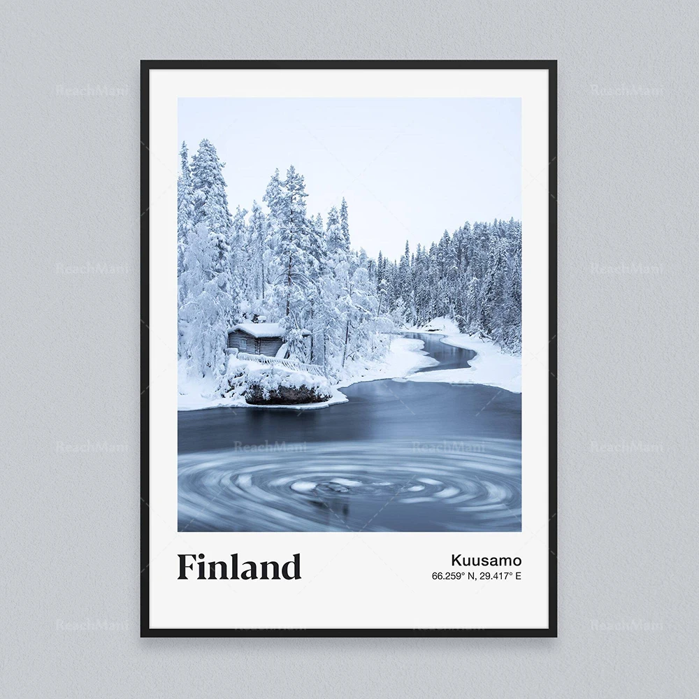 جزر فارو، أيسلندا، النرويج، فنلندا، غروب الشمس، المناظر الطبيعية الجبلية مع جرف الشلال، ملصق سفر مطبوع للتصوير الفوتوغرافي الطبيعي #4