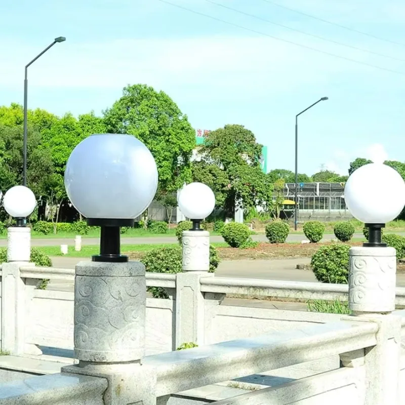 Luce a pilastro solare da giardino con diodo luminescente