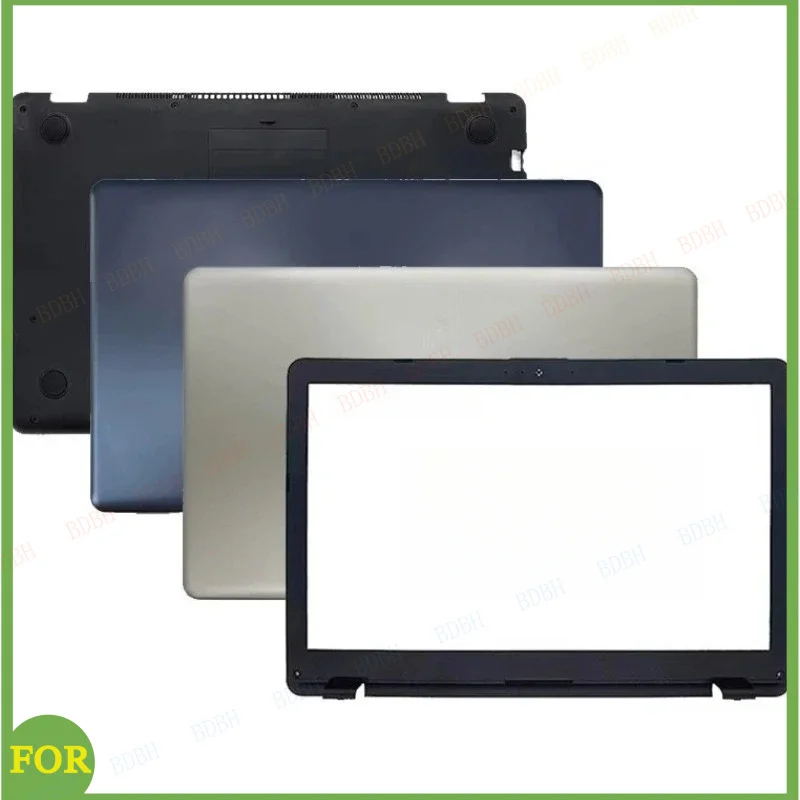 Nova Capa para Notebook Asus X542U X542 X542UR R542 A580 F580 V587 FL8000U: Tampa Traseira LCD, Moldura Frontal, Dobradiças, Base Inferior e Carcaça Superior