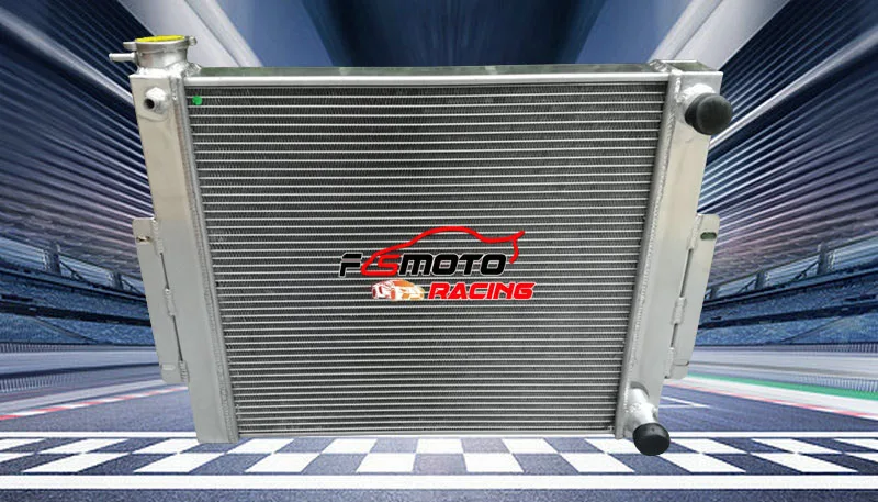 For JEEP CJ7 WITH CHEVY V8 LS SWAP Aluminum Radiator MT 1976-1986 CJ Crossflow 1977 1978 1979 1980 1981 1982 1983 1984 1985 86