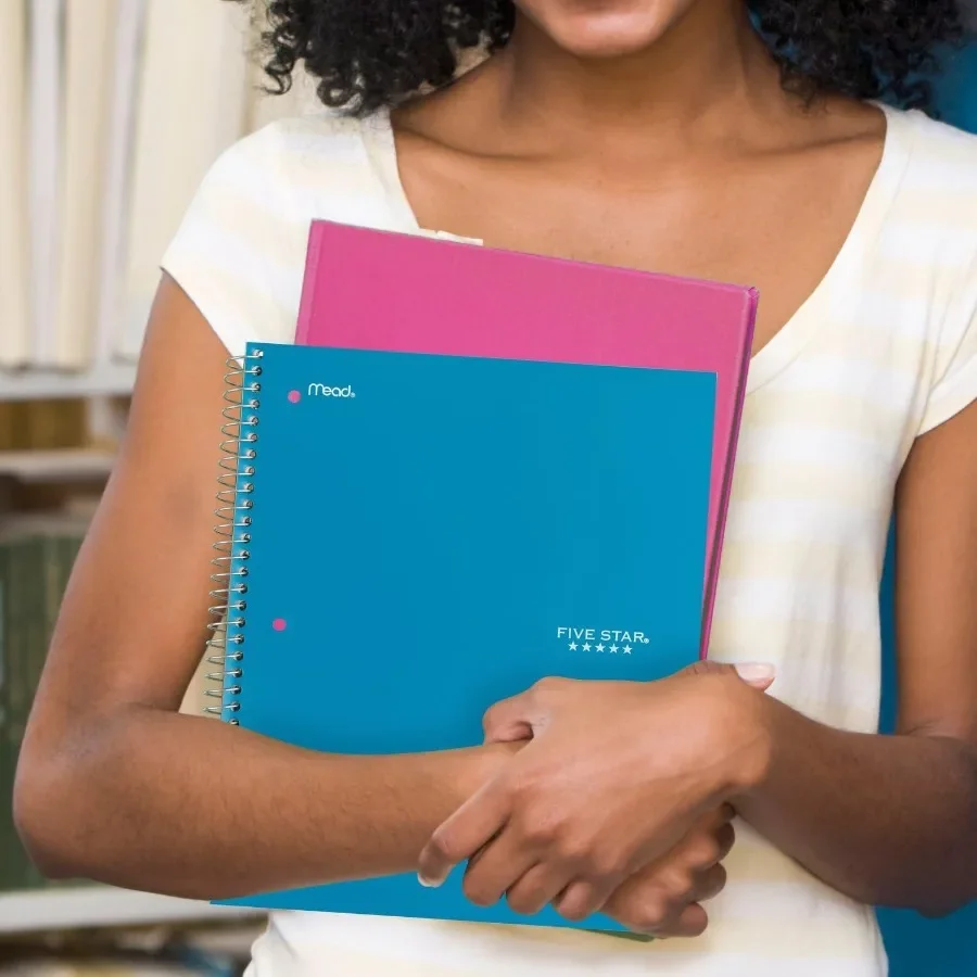 Tidewater Blue 3 Subject، ورق مسطر واسع، 8 بوصة × 10-1/2 بوصة، 150 ورقة، تنزف الحبر المطلق، غطاء مقاوم للماء