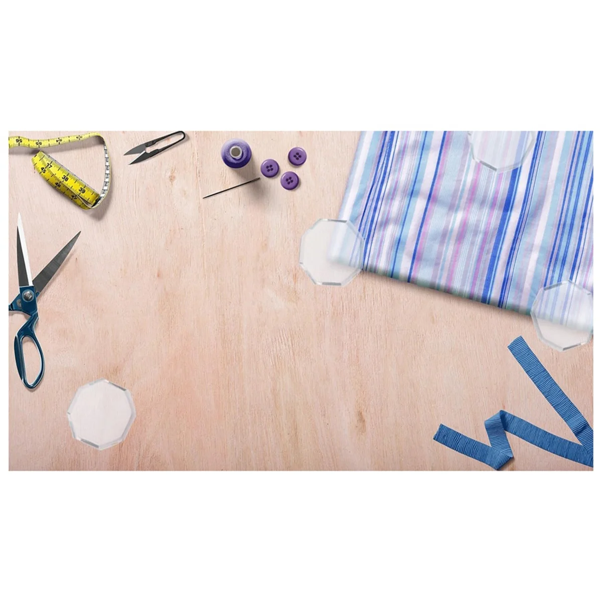 Pesi per modelli in vetro da 5 pezzi per cucire, pesi per cucire tessuti, fabbricazione di modelli e pesi per tagliare campioni