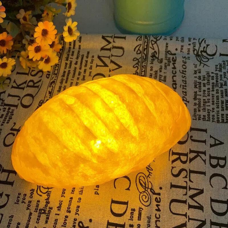 Creativo LED Croissant Luce Simulazione Luci per il pane Negozio di pane Decorazione della stanza di cottura Lampada Decorazioni per la casa Regalo