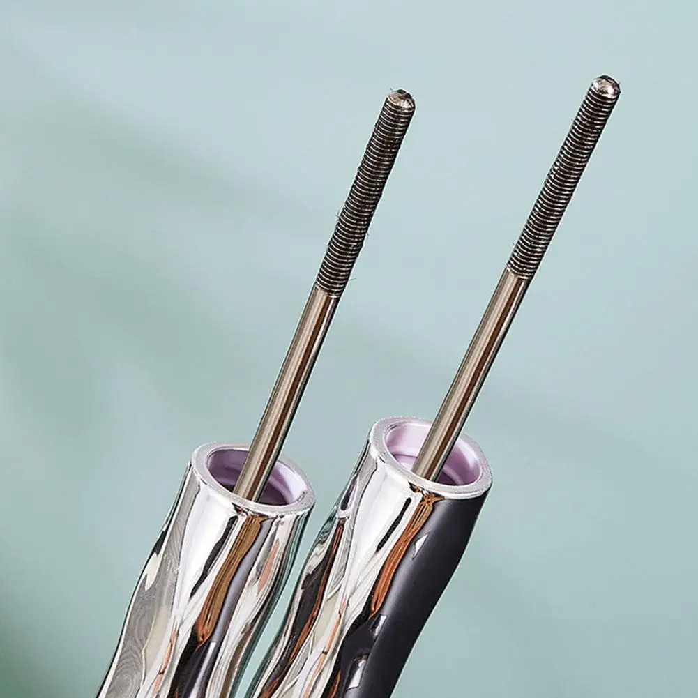 Metaal Ijzer Wimpers Mascara Waterdichte Zijdevezel Mascara Zwarte Lange Curling Wimper Extensions Ogen Make-up Koreaanse Cosmetica
