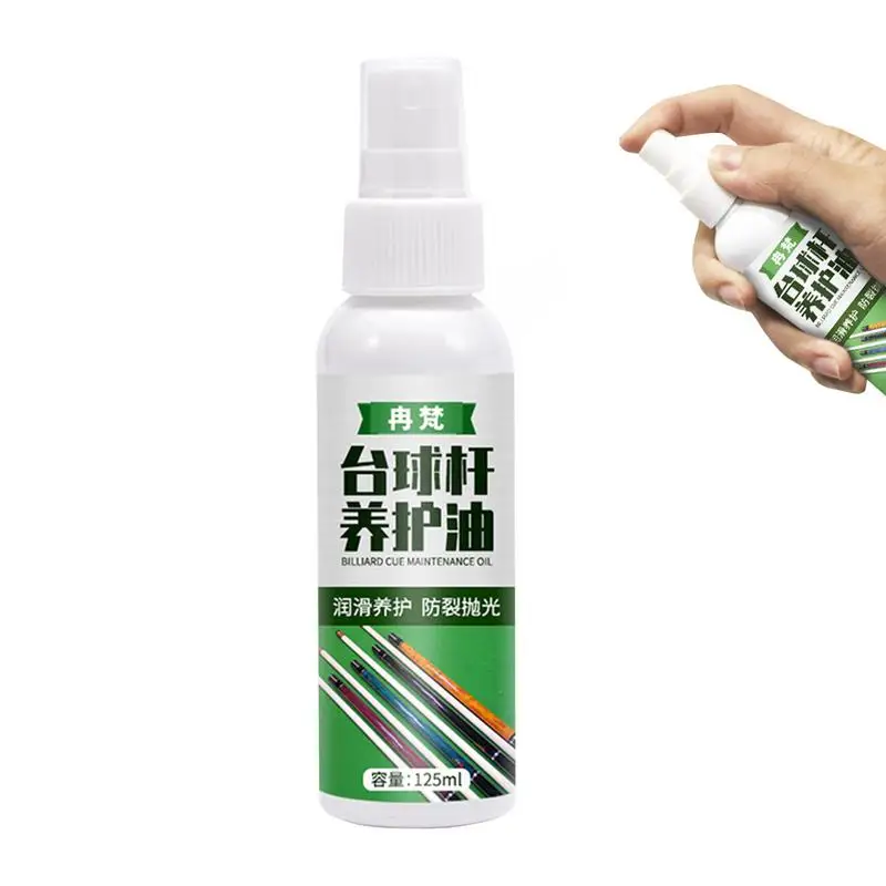 Pool Cue Shaft Oil 125ml Shaft Cleaner And Burnisher Billiards Cue Shaft Polisher Pool Cue Shaft Care Wood Pool Cue Polish