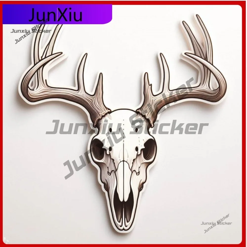 

Creative Deer Skull Sticker UV Resistant Waterproof Vinyl Decal Sunproof Outdoor Vehicle Protective Stylish Decoration