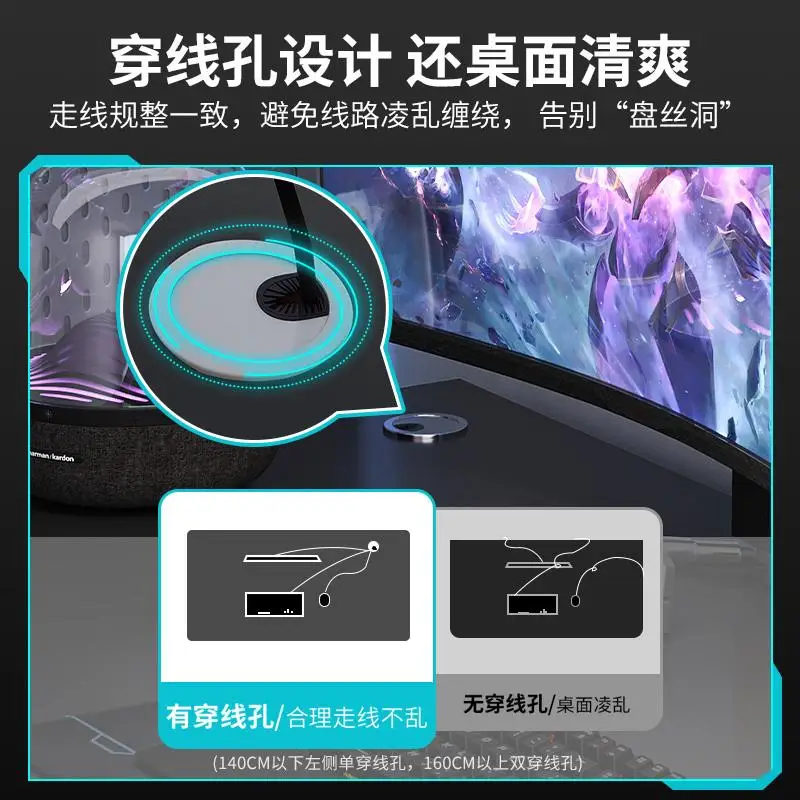 Computertisch Desktop einfacher E-Sport-Tisch und Stühle Heimschreibtisch Schreibtisch für Studenten Schlafzimmertisch Arbeit