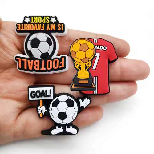 Sprot Soccer Football Shoe Charms Pin for Crocs Accessories Charms Clogs Slides DIY Shoe Decoration Buckle Party Gifts - Image 3
