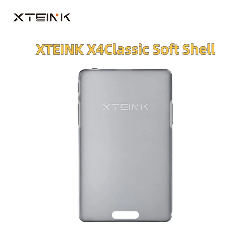 XTEINK X4Classic Reader Shockproof Soft Case Simple Style Official Original Translucent Frosted All-inclusive Shell Black/White