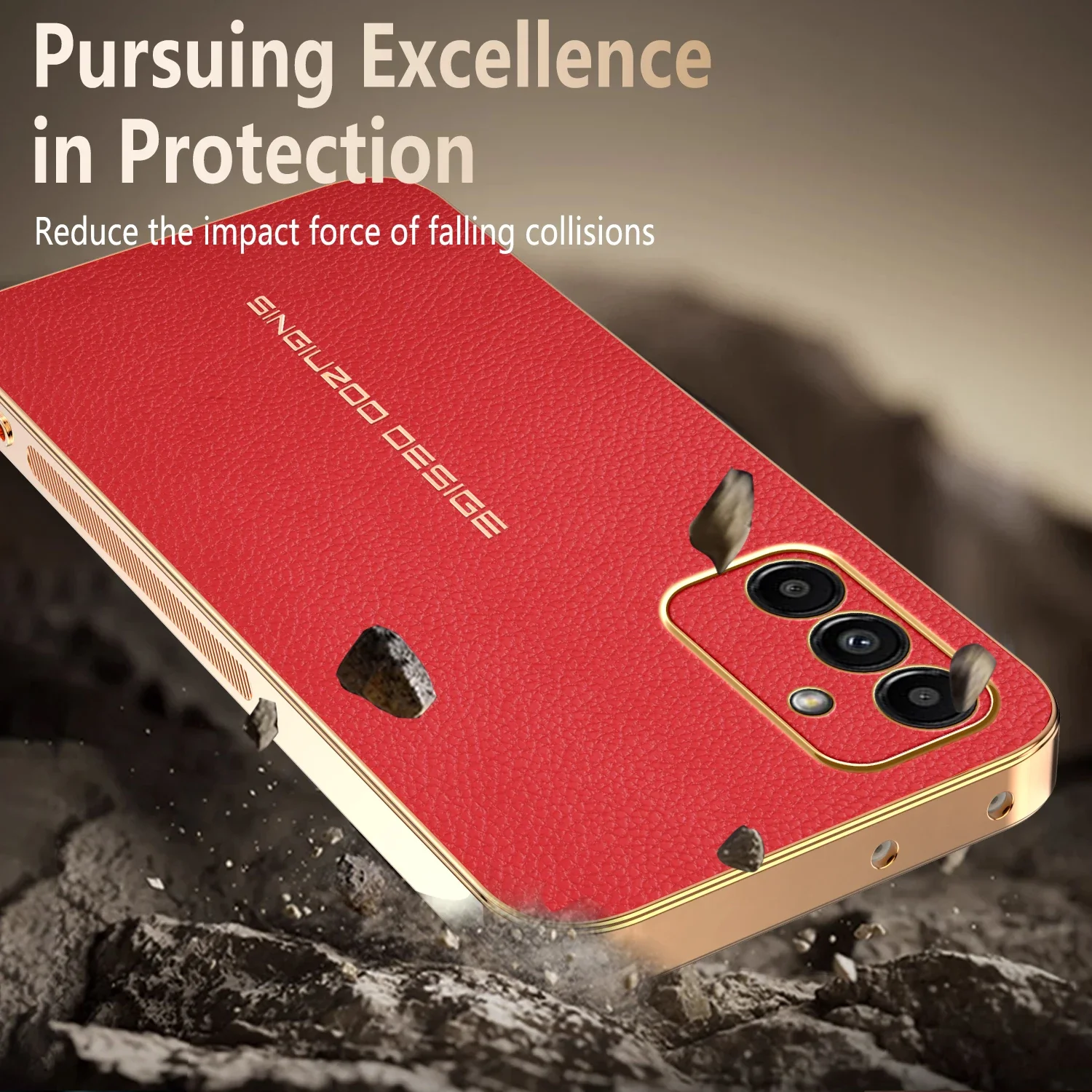 Non-Slip PU Leather Shockproof Soft Phone Case For Samsung Galaxy A16 A18 A15 A12 A14 A17 A13 4G 5G Silicone Cover Cases Holder