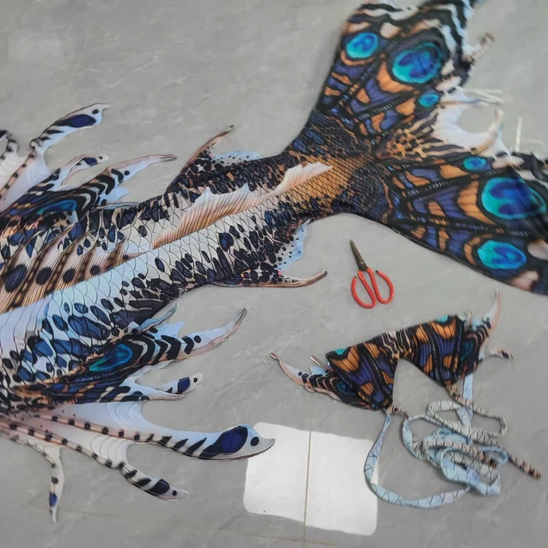 New Original Multi-Color Mermaid Tail Swimsuit, Aquarium Shooting Performance Mermaid, Custom Made view 5