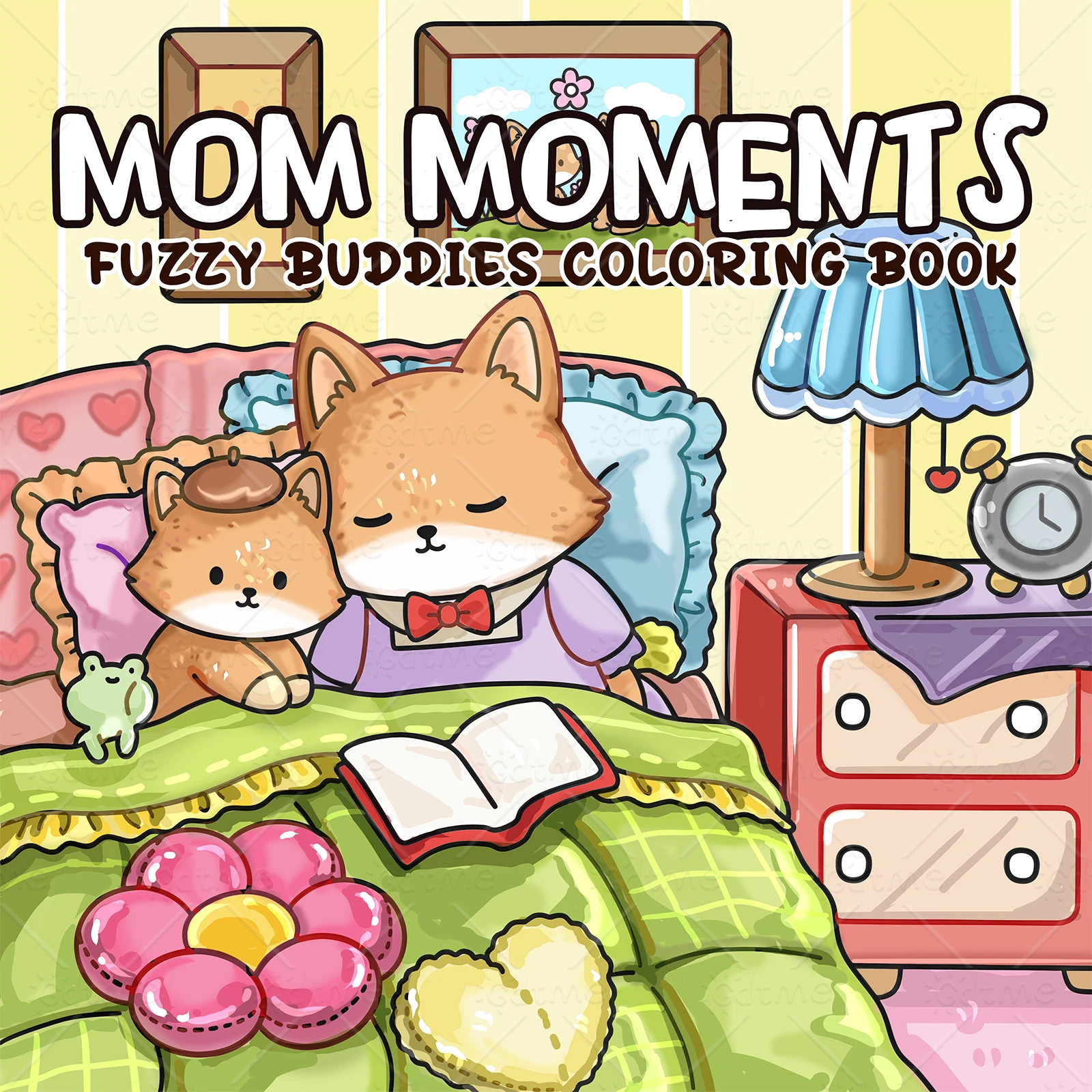 MOM MOMENTS Bold-easy Patterns Coloring Book for Adults Cute Drawing Book Perfect Gift for Party and Birthday