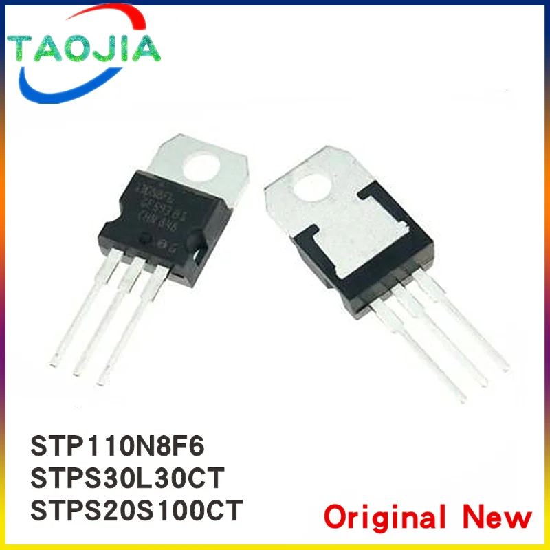 10Pcs STP110N8F6 110N8F6 TO-220 STPS30L30CT 15A/30V STPS20100CT STPS20S100CT STPS20100 Field effect transistor