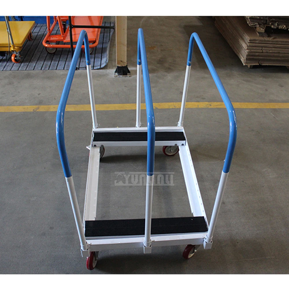 Heavy-Duty Material Transfer Cart Push-Pull Gypsum Tool Cart with Universal Brake Wheel for Home Improvement