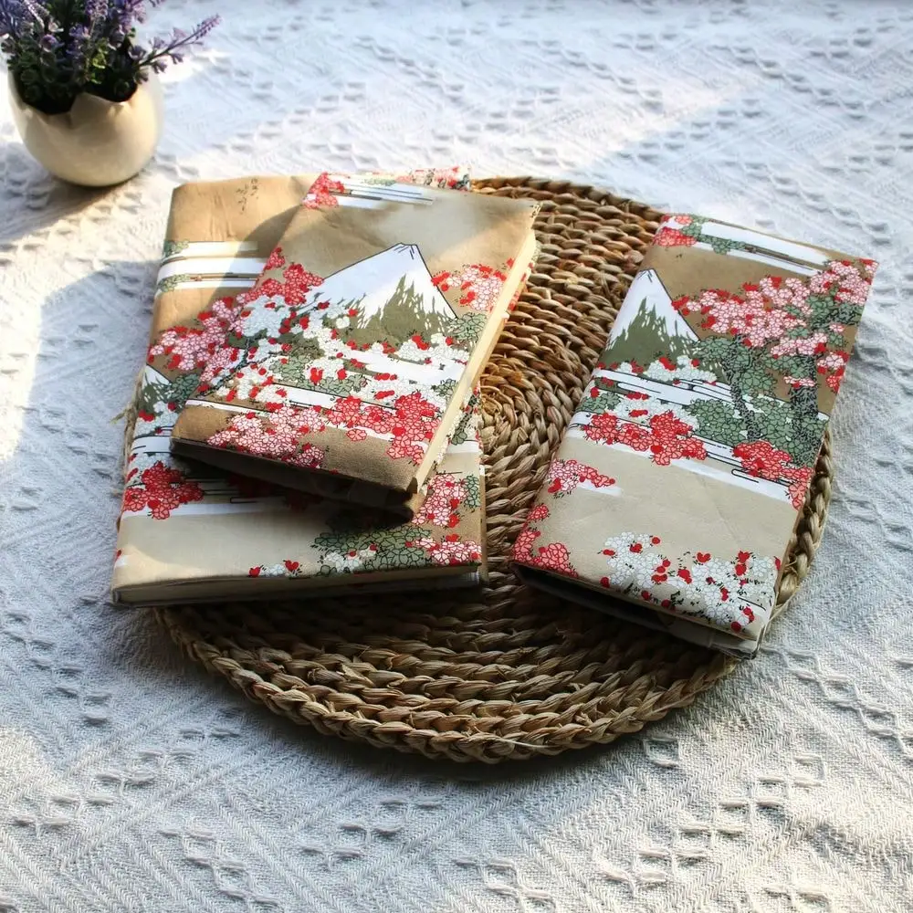 Fromthenon 1PC A5 A6 Wochen Sakura und Mount Tuch Buch Cover Planer Fall Abdeckung Schutzhülle Büro Schreibwaren