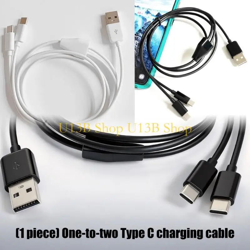 U13B USB C Charging Cable For Double Device Charging Compactly 1Meter Length For Frequent Commuters Business Professional,
