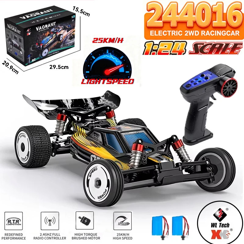 

New WLtoys 244016 RC Car 1:24 Electric Racing High-Speed ​​RC All-Terrain Drift Car Model 25 km/h Toys For Kids And Aldult Gift