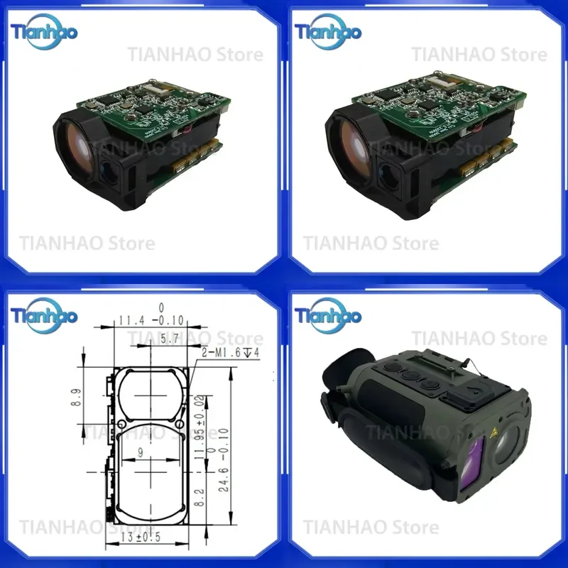 for Integrated 2km Range Finder Sensor Module Industrial 905nm Laser Rangefinder Class I Eye-Safe Distance Measurement Tool