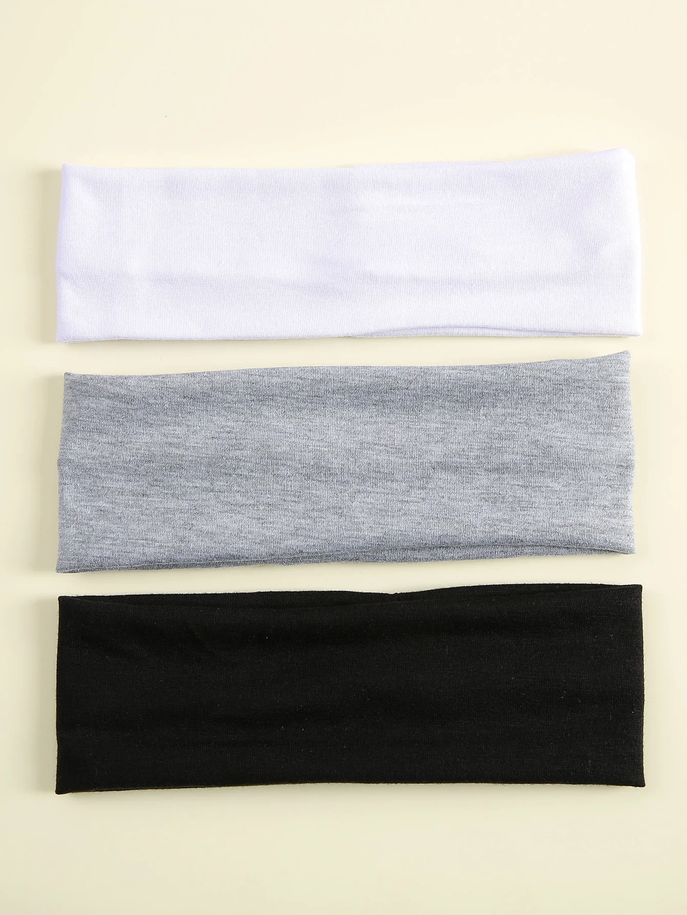 

3pcs Women Solid Stretch Yoga Headbands For Sports Makeup Outdoor