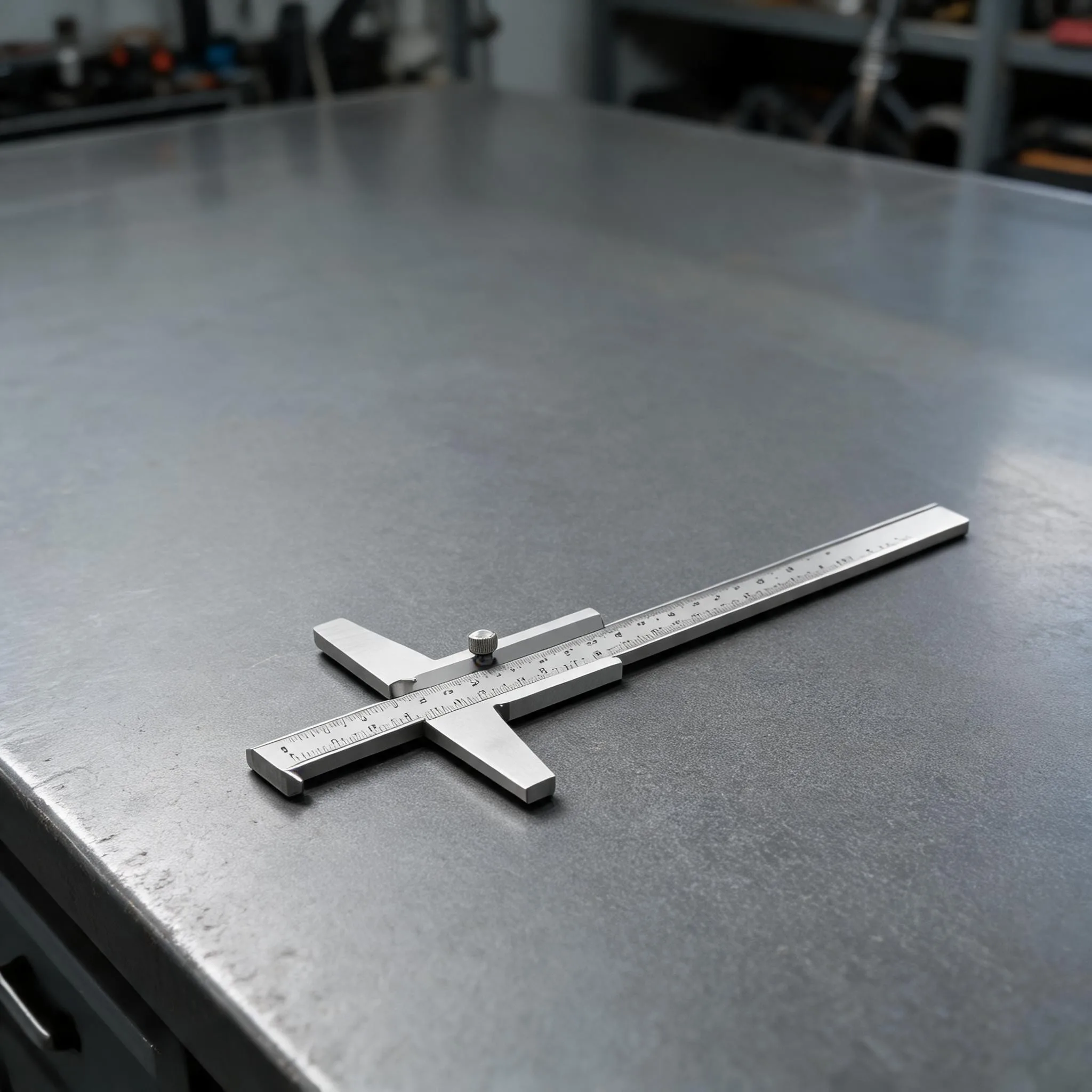 Precision Hook Depth Gauge 0-300mm Stainless Steel Body with Metric and Inch Scale for Workshop and Production Use