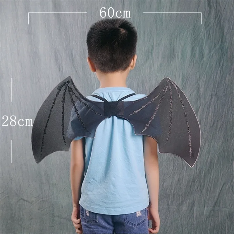 Halloween Little Devil Wings Children's Christmas Kindergarten Scene Layout Party Performance Props Modeling Angel Bat Vampire