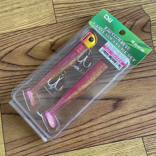 TSURINOYA-señuelo de pesca de fundición Ultra larga, gusano suave con cola en T, 110mm, 35g, para lubina, suelo, pesca en el mar, cebo suave con anzuelos