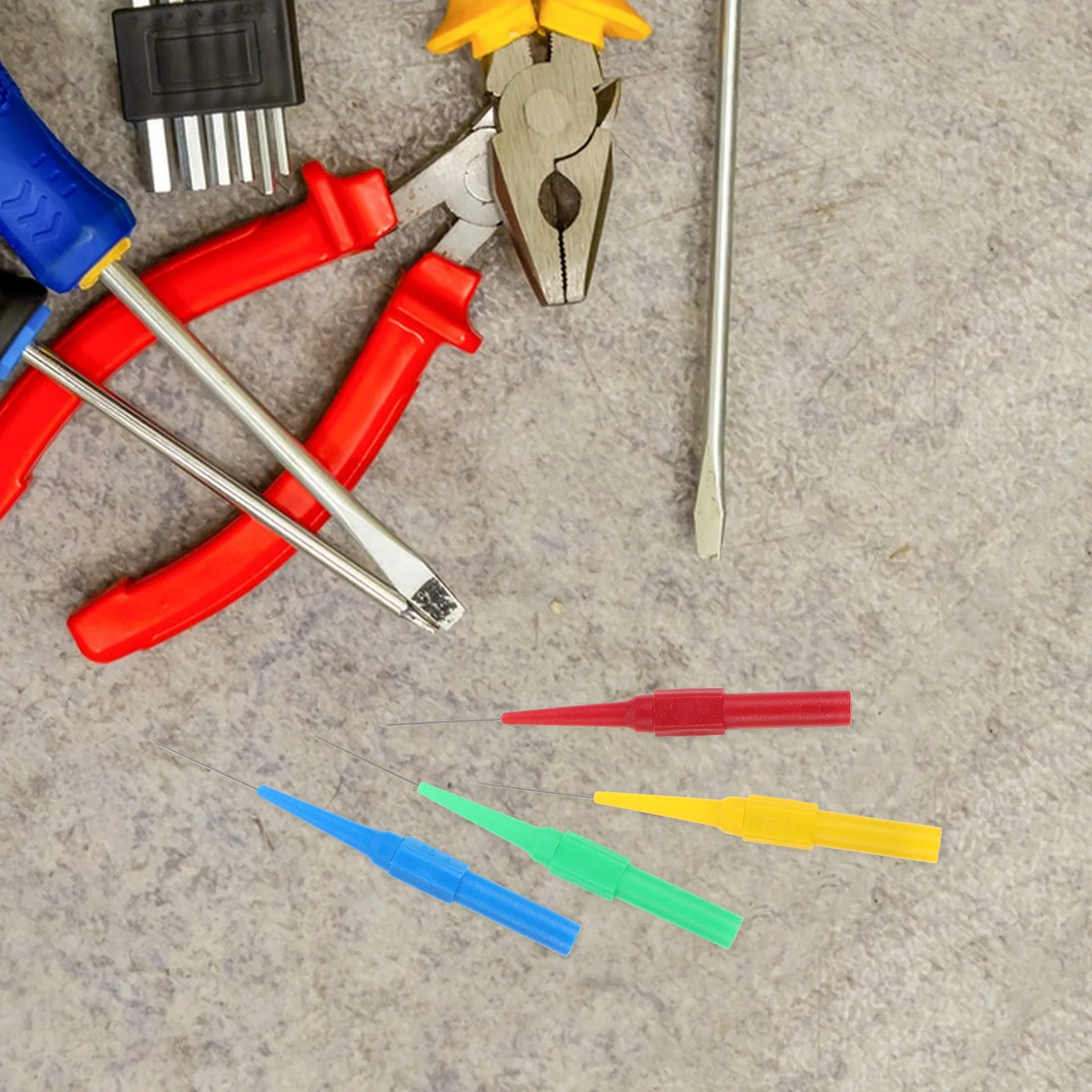 5Pcs Multimeter Probe Automotive Repair Testing Needle Insulated Back Probe Kit Wire Piercing Tool Piecing Needle Kit
