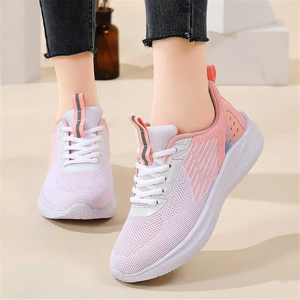 

Knitted Increases Height White Women's Summer Sneakers Walking Best Shoes Flat Women Sport Deadlift Special Wide Specials