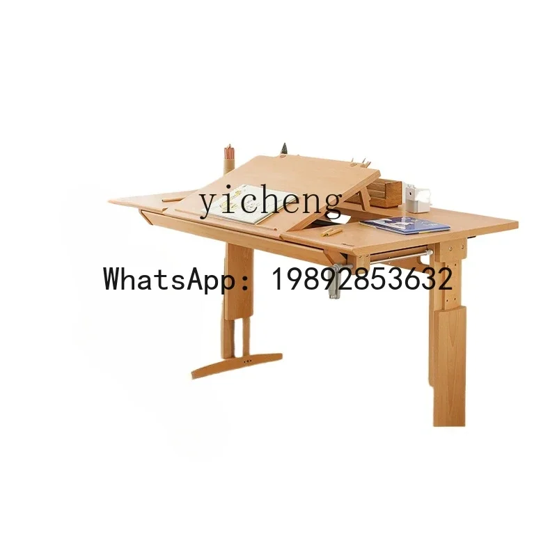 AG  Children's Study Desk Student  Adjustable Table Home School Desk and Chair Suit