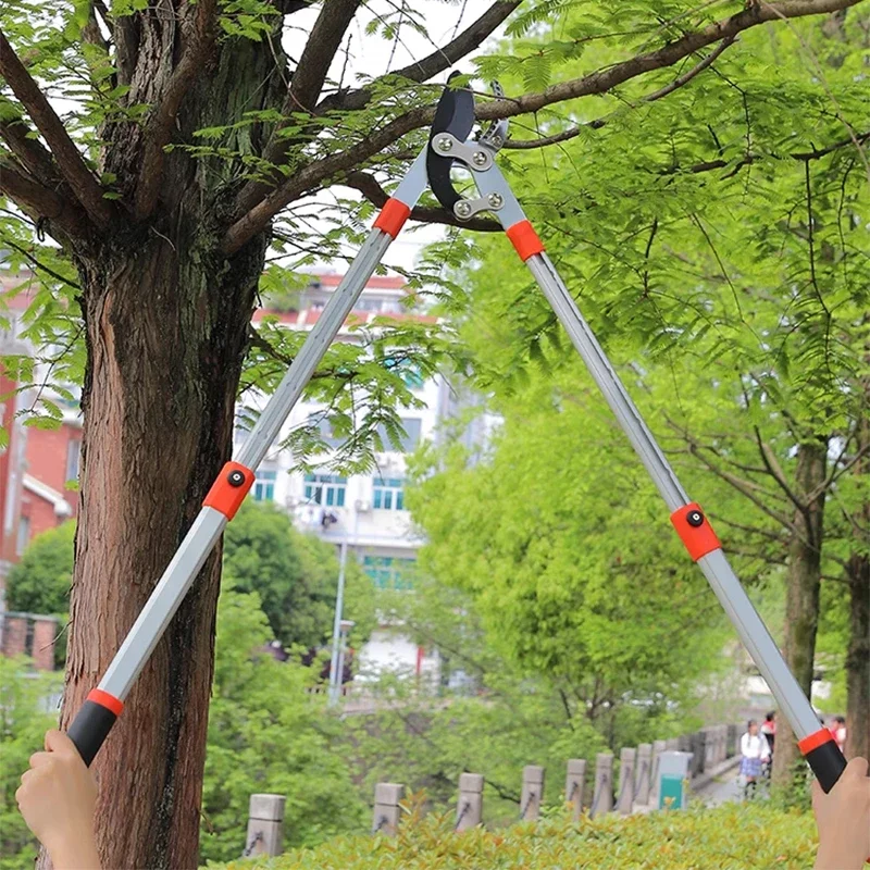 Manual pruning shears Telescopic Pruning Shears High Branch Pruning Tool Long Reach Aluminium Handle Picker Pruner Garden Tools