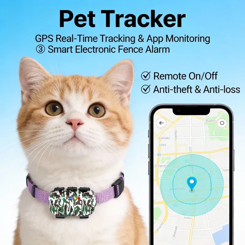 Dog pet anti-lost positioning collar 4G long battery life Cattle and sheep Livestock neck hanging waterproof GPS locator