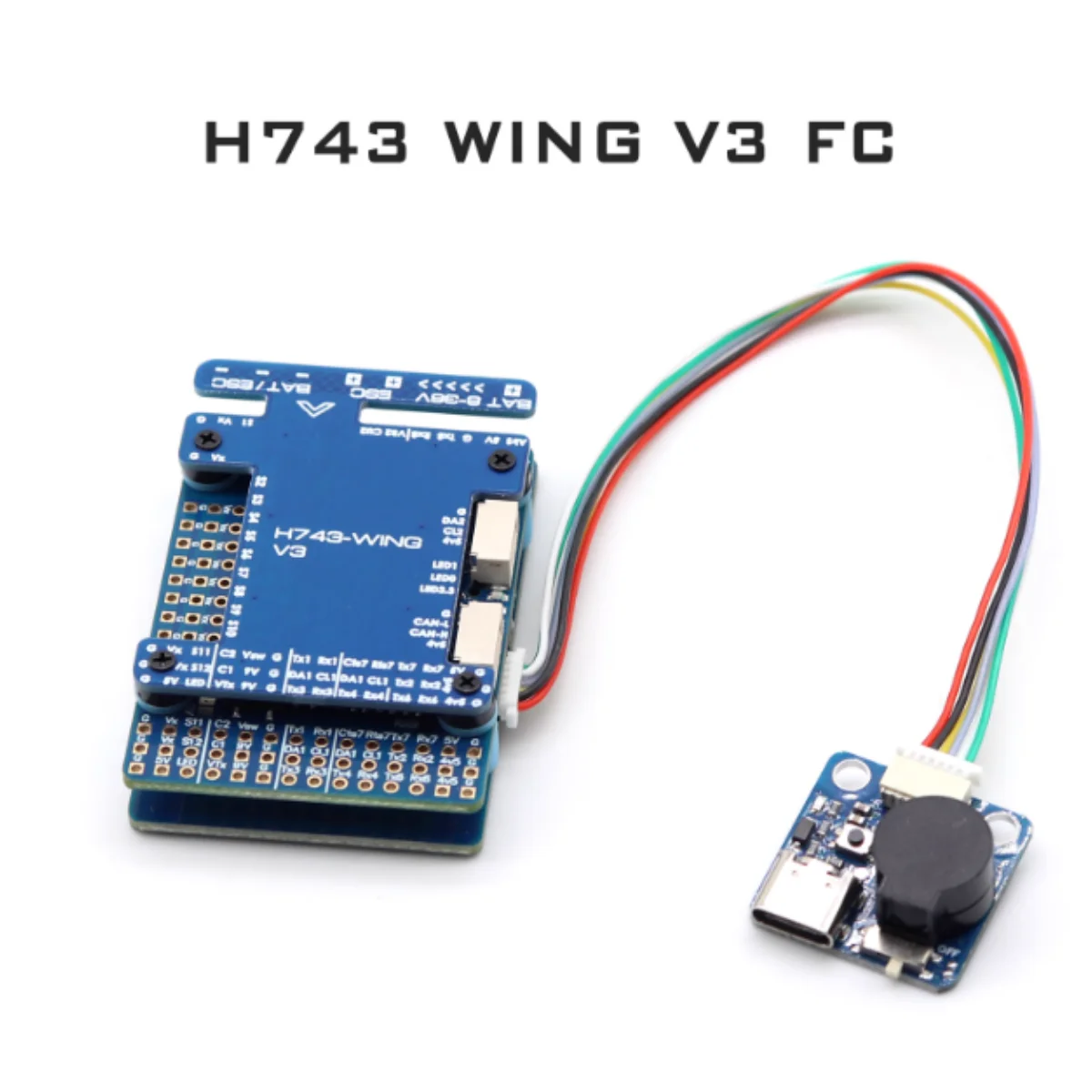 H743 WING V3 Fixed Wing Flight Control 2-8S Dual Gyroscope supports dual cameras
