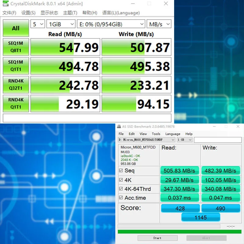 Imagem -03 - Interna de Estado Sólido Disco Rígido para Laptop e Desktop Ssd M600 1tb Mlc Sata3 Unidade