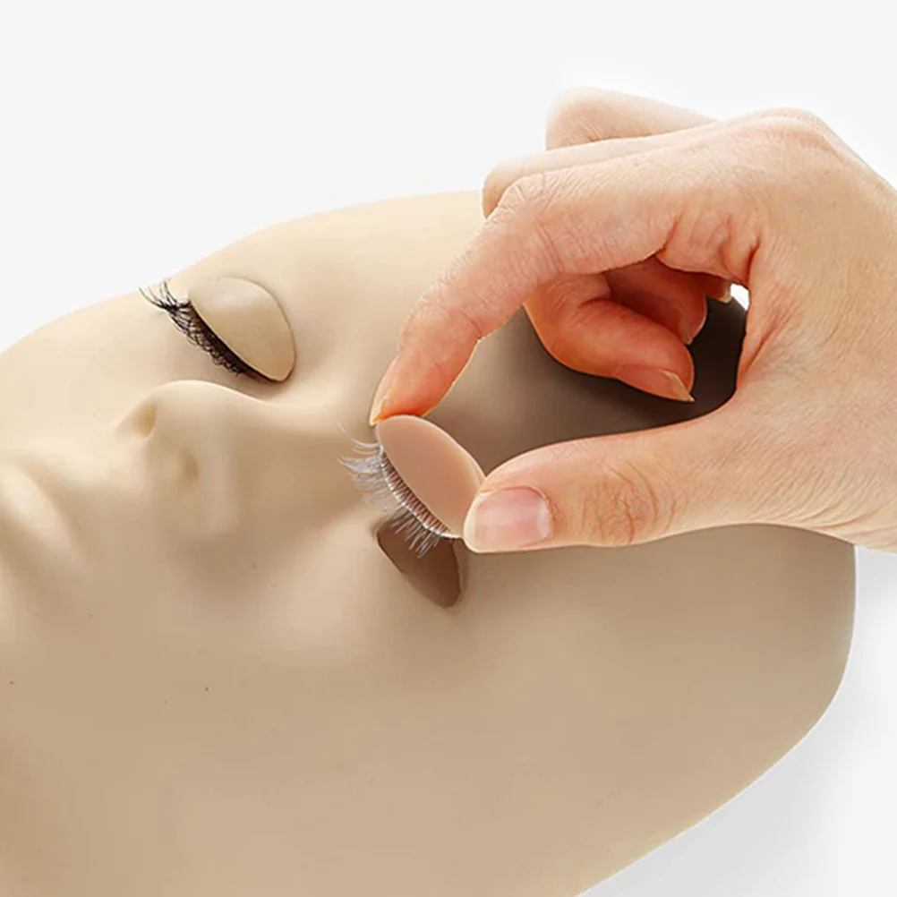 3 paar verwijderbare ooglidmake-up oefengereedschappen Veilig siliconenmateriaal Realistische wimperextensies Make-uptraining