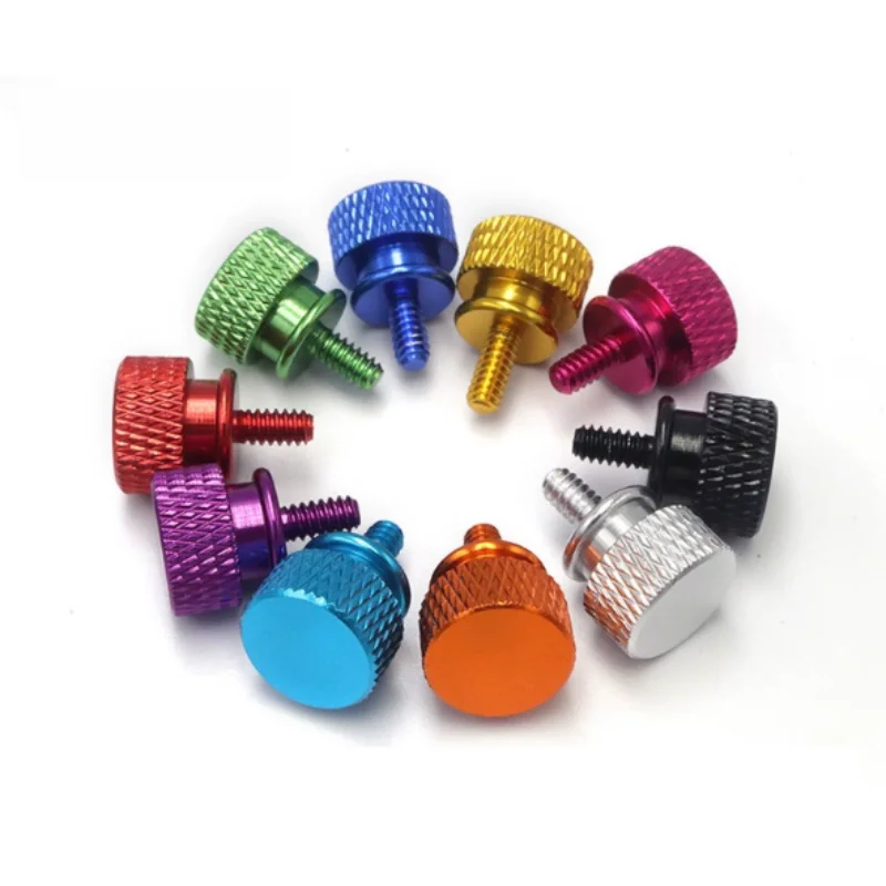 2~3PCS Knurl High Step Head Hand Tighten Thumb Screws M3 M3.5 Colorful Aluminum Thumb Screws Computer Case Bolts