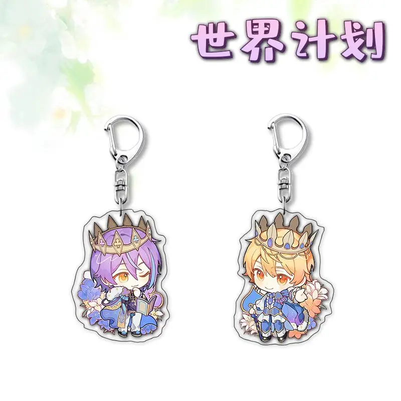 مشروع الرسوم المتحركة SEKAI: المرحلة الملونة! TENMA TSUKASA Kamishiro Rui Collection Kawaii الاكريليك الكرتون قلادة المفاتيح كيرينغ هدية #1