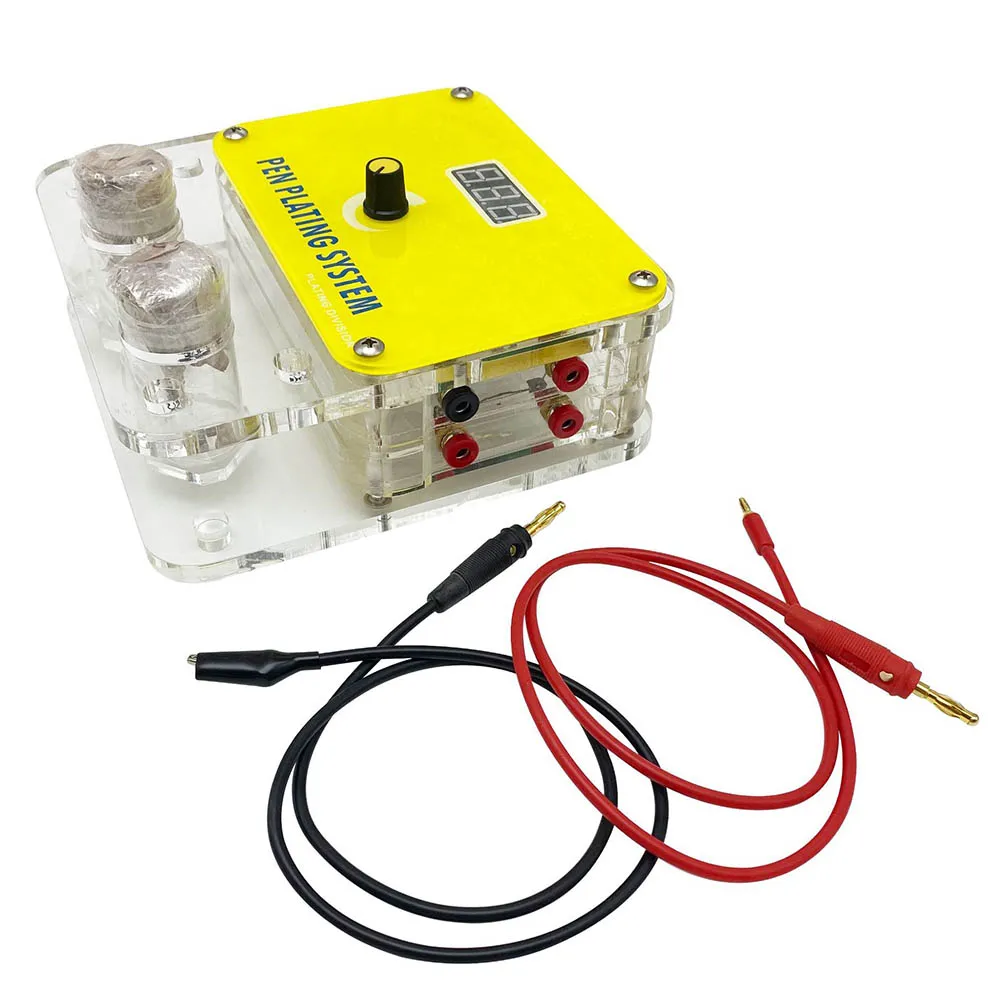 100-240V Pen Electroplating System Jewelry Plating Machine for Gold Silver Repaire Division & 20PCS Pen Tips Plating Accssory