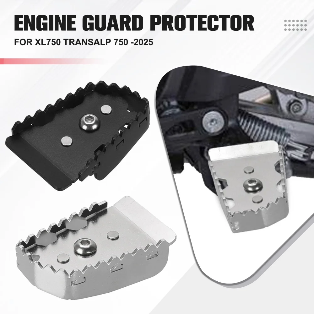 

Педаль ножного тормоза, увеличенная ступенчатая пластина для Honda XL750 Transalp 750 2023 2024 2025, удлинитель рычага ножного тормоза, удлинитель, подставка