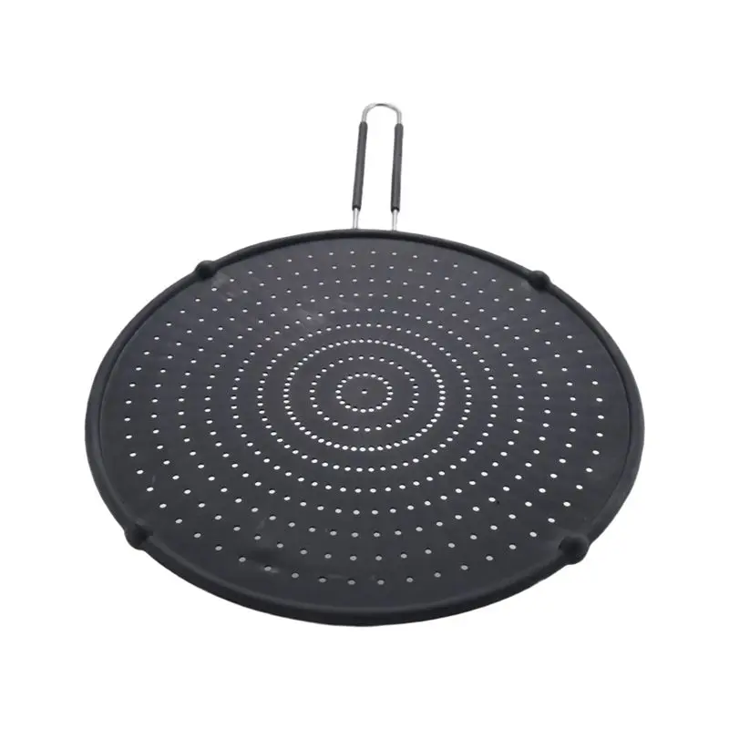 SEWS-Silicone Splatter Screen Guard Nonstick Oil Grease Pan Lid Oil-Proof Splash Cover Frying Protection Mat