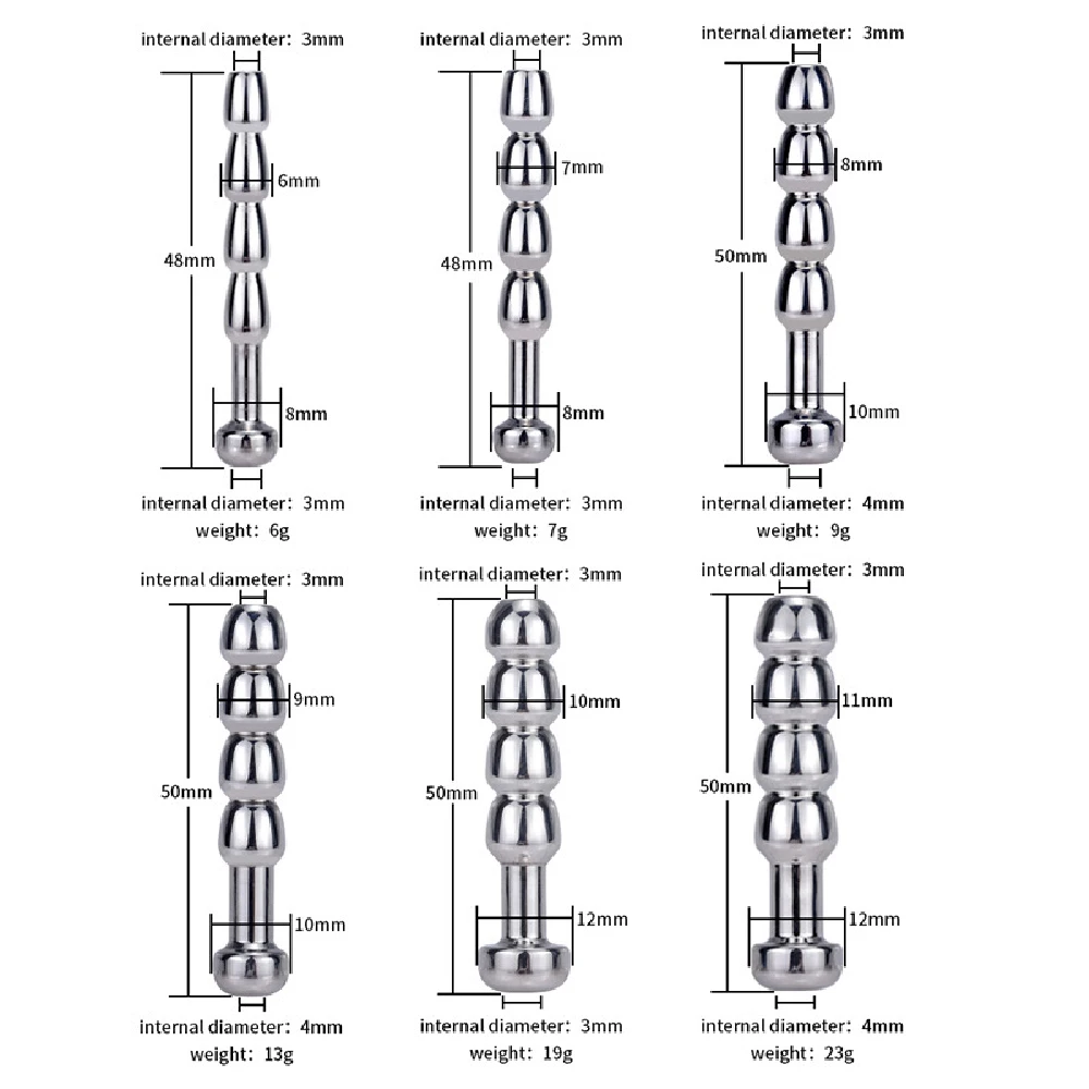 الرجال الجنس لعب جوفاء مجرى البول التوصيل السبر قضيب مجرى البول القسطرة بعقب المكونات 5/6/7/8/9/10/مم تحفيز القضيب الحصان العين عصا
