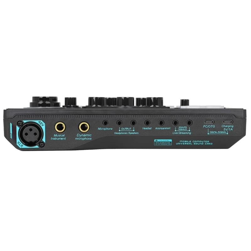 

USB Sound Card With 8 Reverbs Modes For Live Broadcast And Music Recording