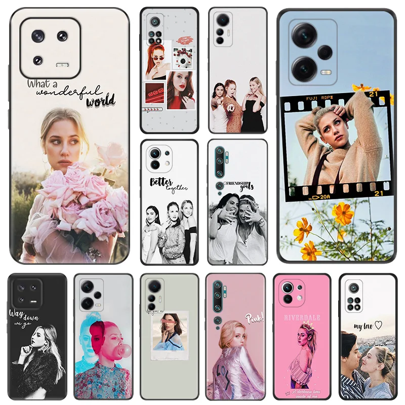 Matte Phone Cases For Redmi 12 12c 13c Note12 Note13 Pro Lili Reinhart Riverdale Xiaomi 13 Lite 12x 12t 12s 5G Soft Black Cover