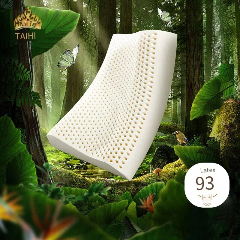 1 PC Genuine latex pillow, home natural pillow core, adult neck protection pillow, latex pillow，A perfect sleep experience