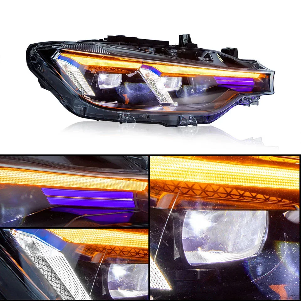 

Car LED Headlight + Tail Light Assemblies For BMW 3 F30 F35 2012-2018 Auto Fog DRL Brake Turn Signal Lamp Plug and Play