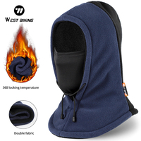  WEST BIKING Winter Cycling Cap Winter Warm Windproof Balaclava Outdoor Sports Hiking Skiing Polar Fleece Headgear Equipment